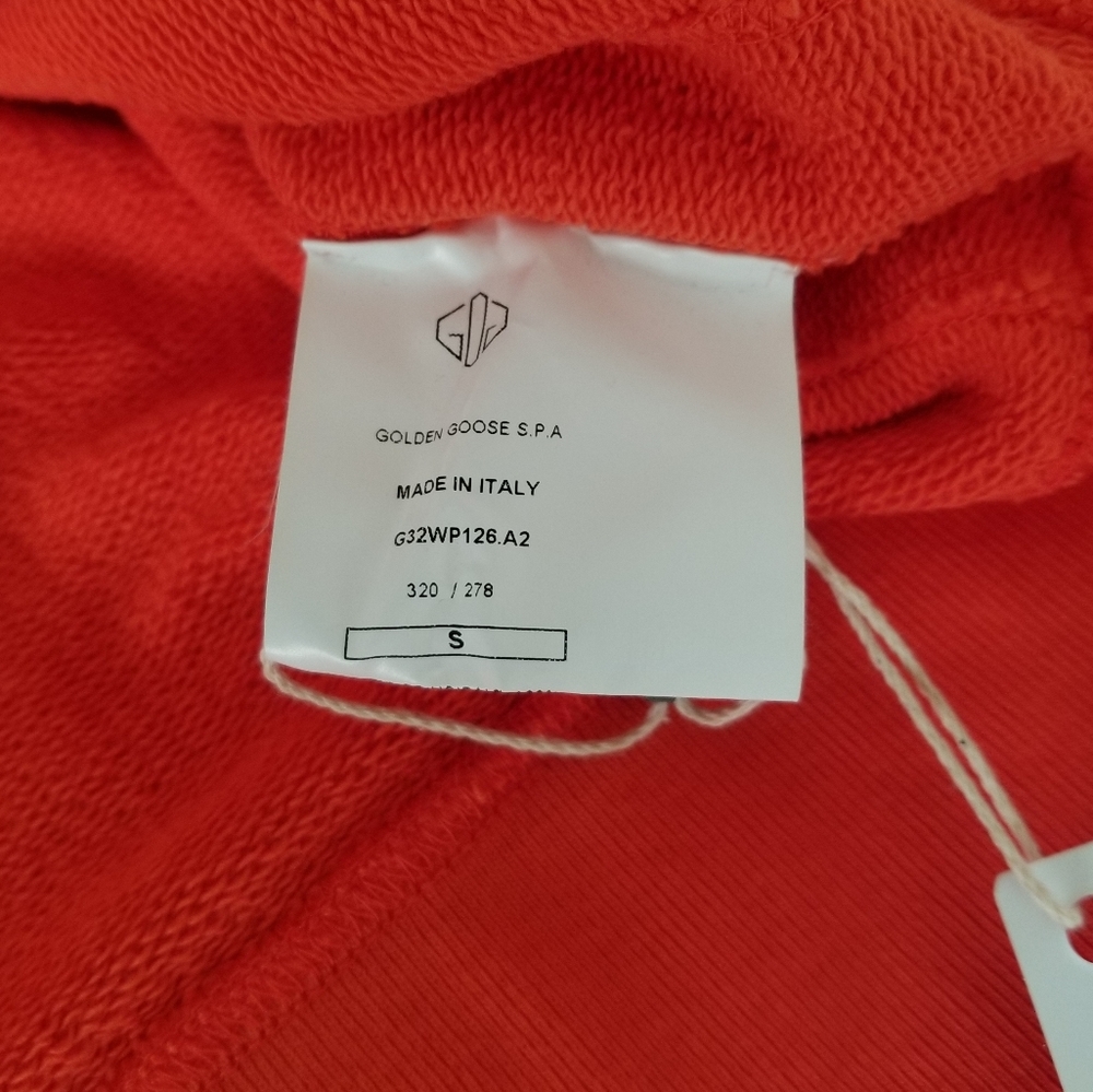 Golden Goose Floral Print Orange Sweatshirt Size S Small - Picture 8 of 9